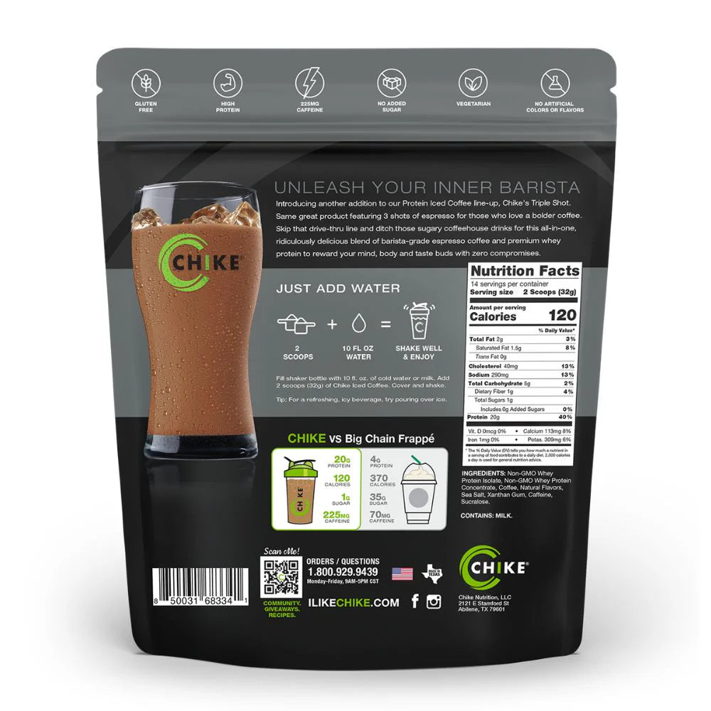 Triple Shot Espresso & Cream High Protein Iced Coffee