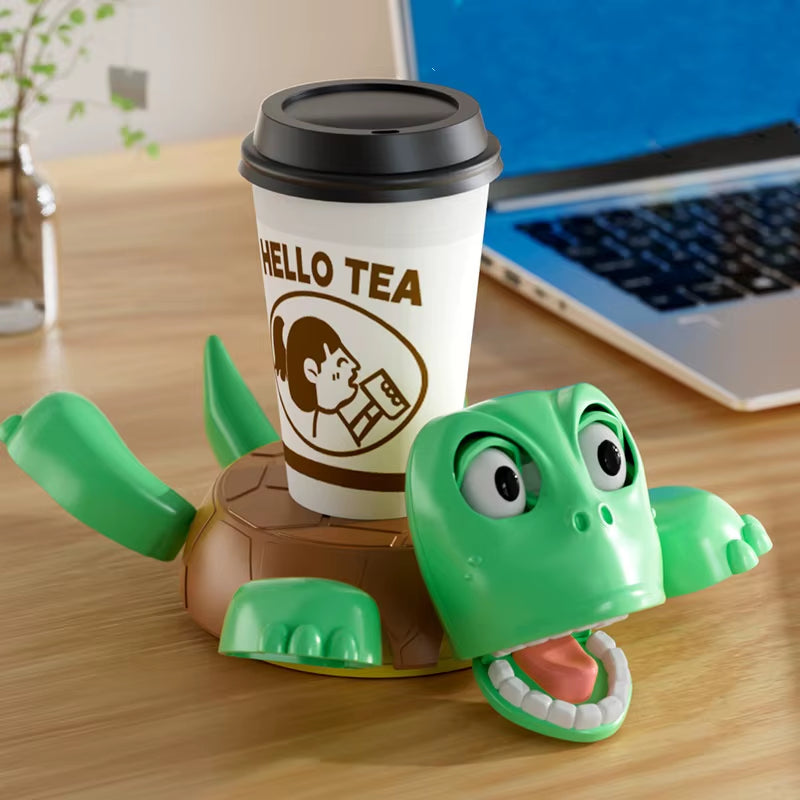 Panicked Turtle Coaster 3D Printed Cup Mat Insulation Pad Home/Office Decorative Cup Pad Mug Holder with Funny Expression