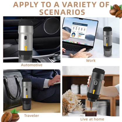 Portable Fully Automatic Espresso Capsule Coffee Machine for Large and Small Capsules of Coffee Powder Electric Coffee Machine