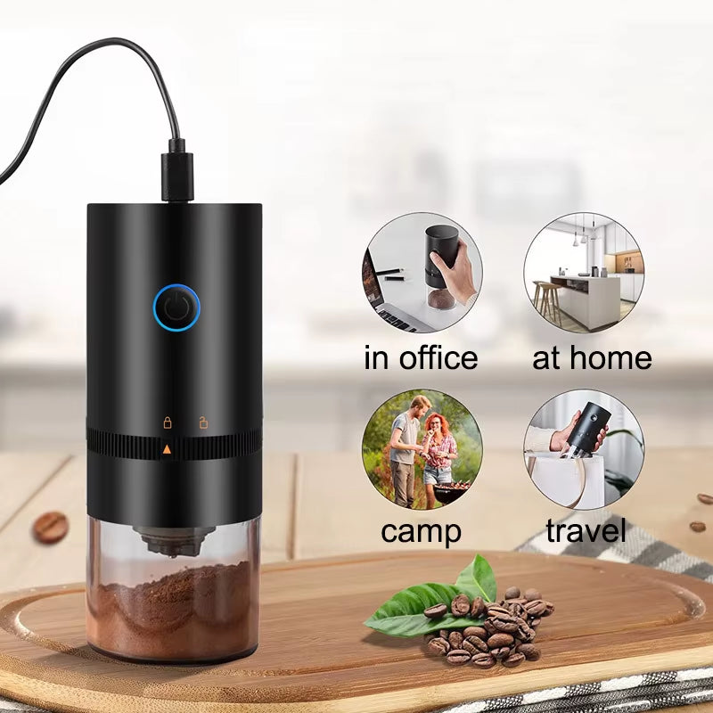 New Portable Outdoor USB Charging Coffee Grinder Travel Office Coffee Machine Electric Coffee Grinder