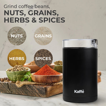 Coffee Grinder Electric (3.5Oz/14 Cup) , Best Coffee Grinders Reduced Price W Free Cleaning Brush, Matte Black