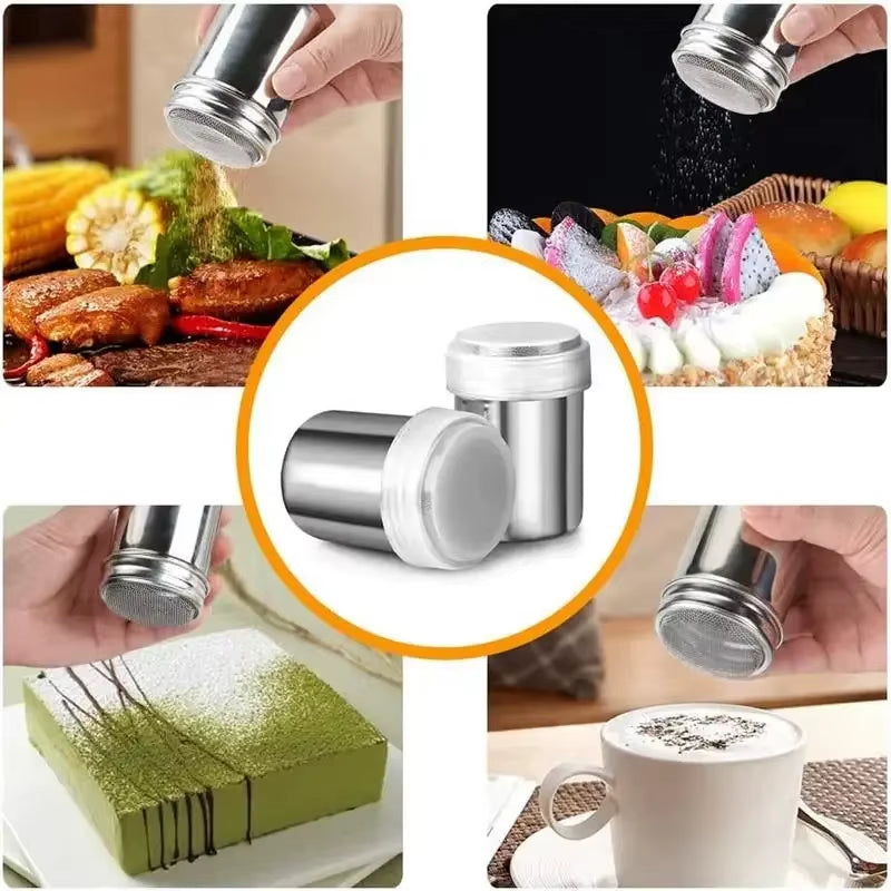 Cappuccino Mold Stainless Steel Coffee Shaker Fancy Coffee Printing Model Coffee Sifter Tool Chocolate Cocoa Coffee Accessories