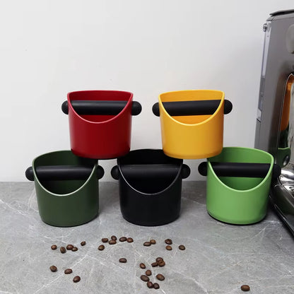 Coffee Knock Box anti Slip Shock-Absorbent Espresso Grind Grounds Container Dump Waste Bin Home Cafe Accessories Barista Tools