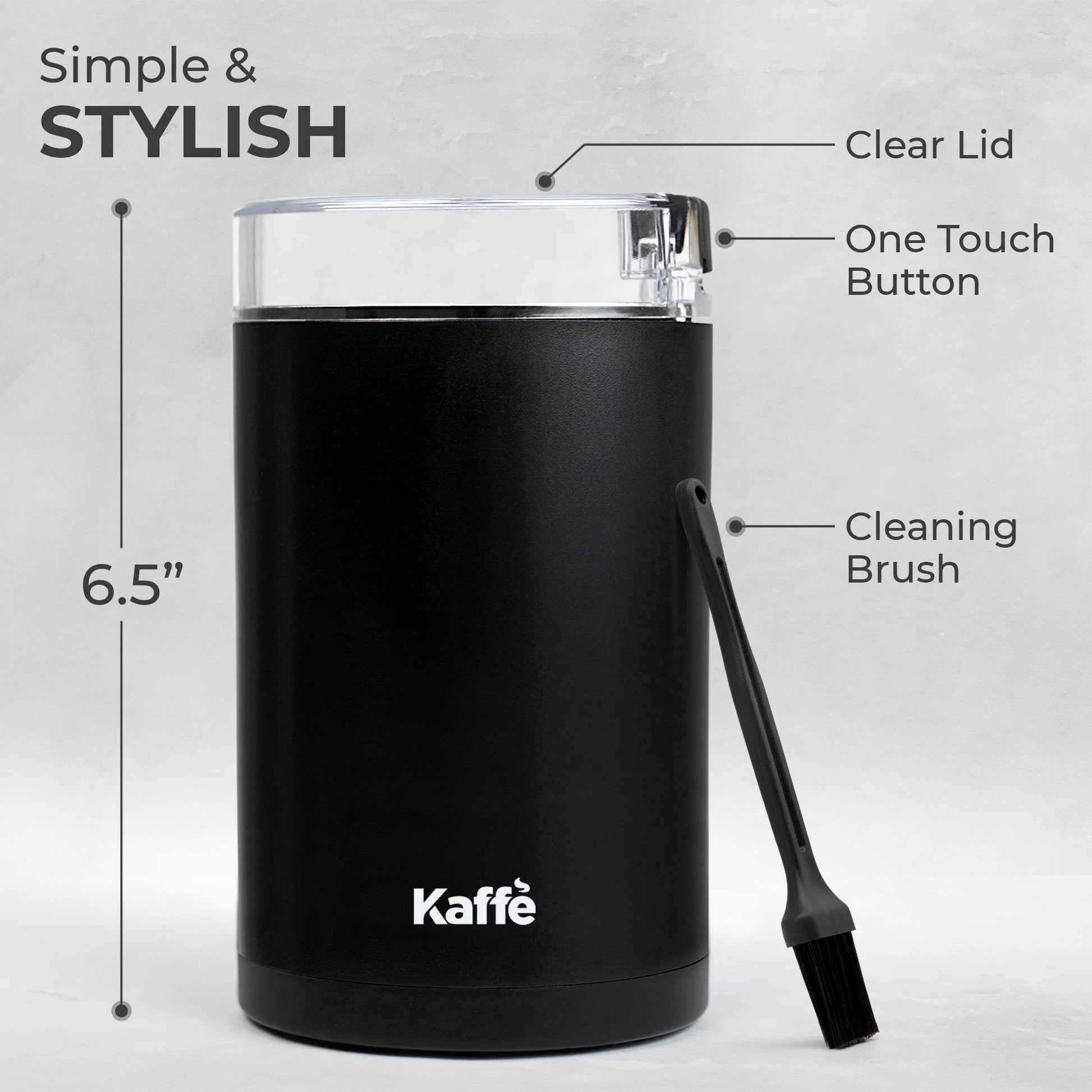 Coffee Grinder Electric (3.5Oz/14 Cup) , Best Coffee Grinders Reduced Price W Free Cleaning Brush, Matte Black