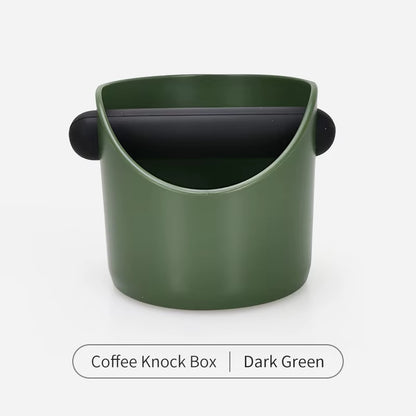 Coffee Knock Box anti Slip Shock-Absorbent Espresso Grind Grounds Container Dump Waste Bin Home Cafe Accessories Barista Tools