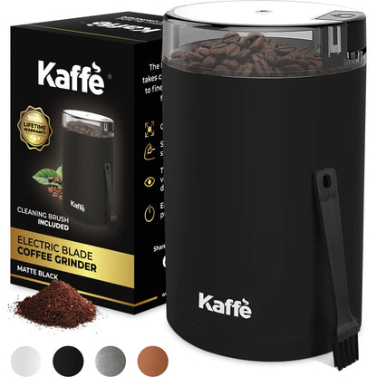 Coffee Grinder Electric (3.5Oz/14 Cup) , Best Coffee Grinders Reduced Price W Free Cleaning Brush, Matte Black